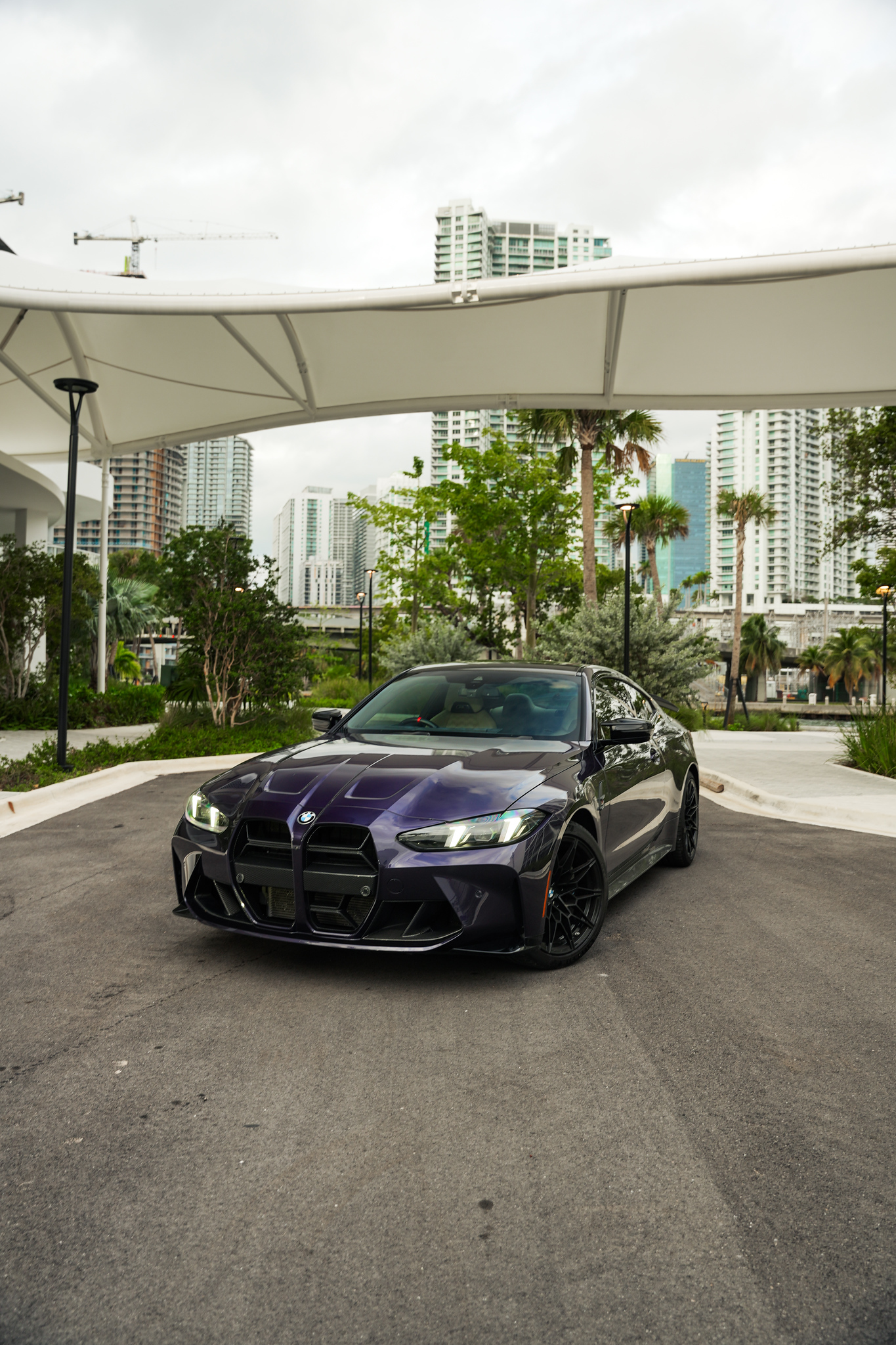 BMW M4 Competition Purple